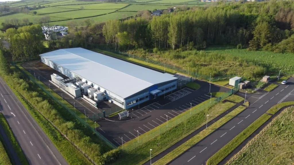AI data centre facility in a greenfield site